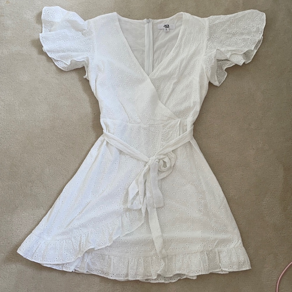 JACK by BB DAKOTA white wrap dress